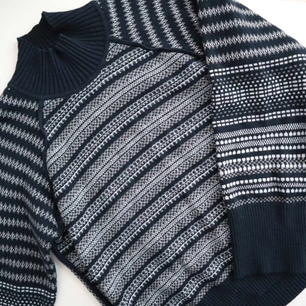 Cyrus Fair Isle Mock Neck Sweater | M
